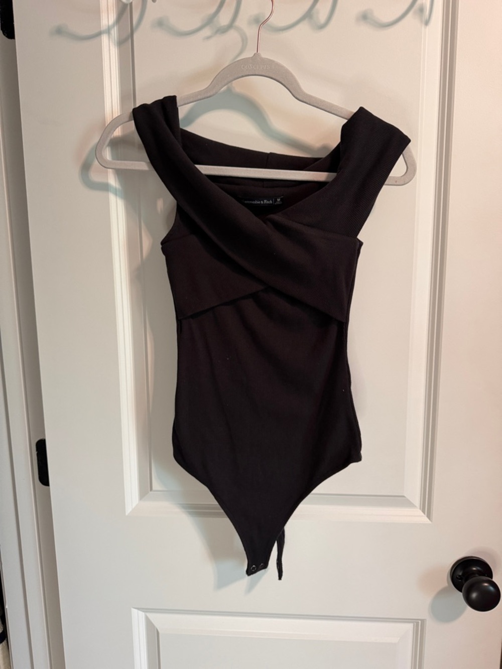 Abercrombie & Fitch Black Cross-Front Girls One-Piece Bodysuit